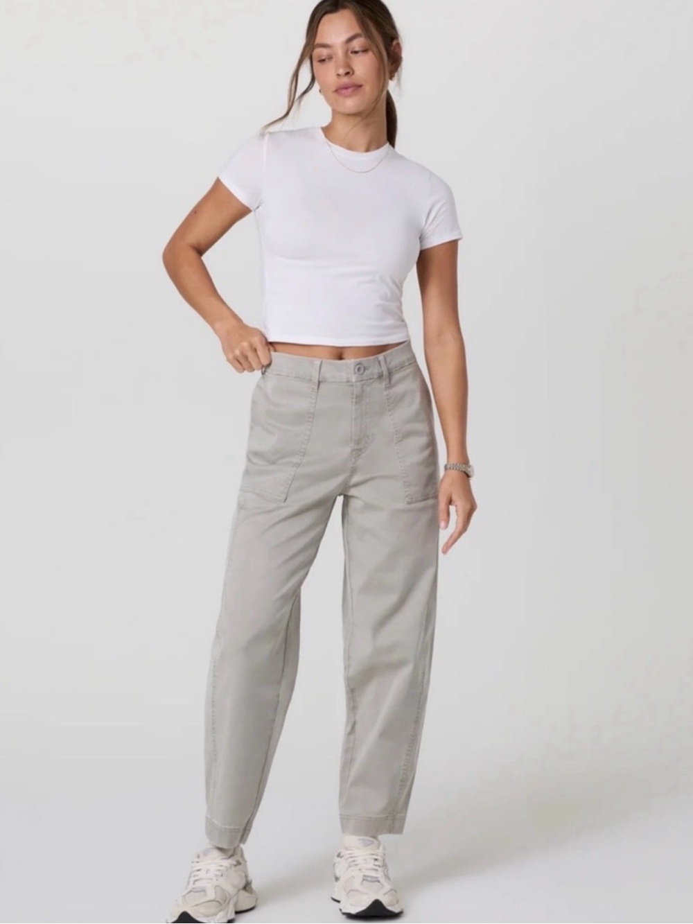 Vuori Light Gray Utility Trousers